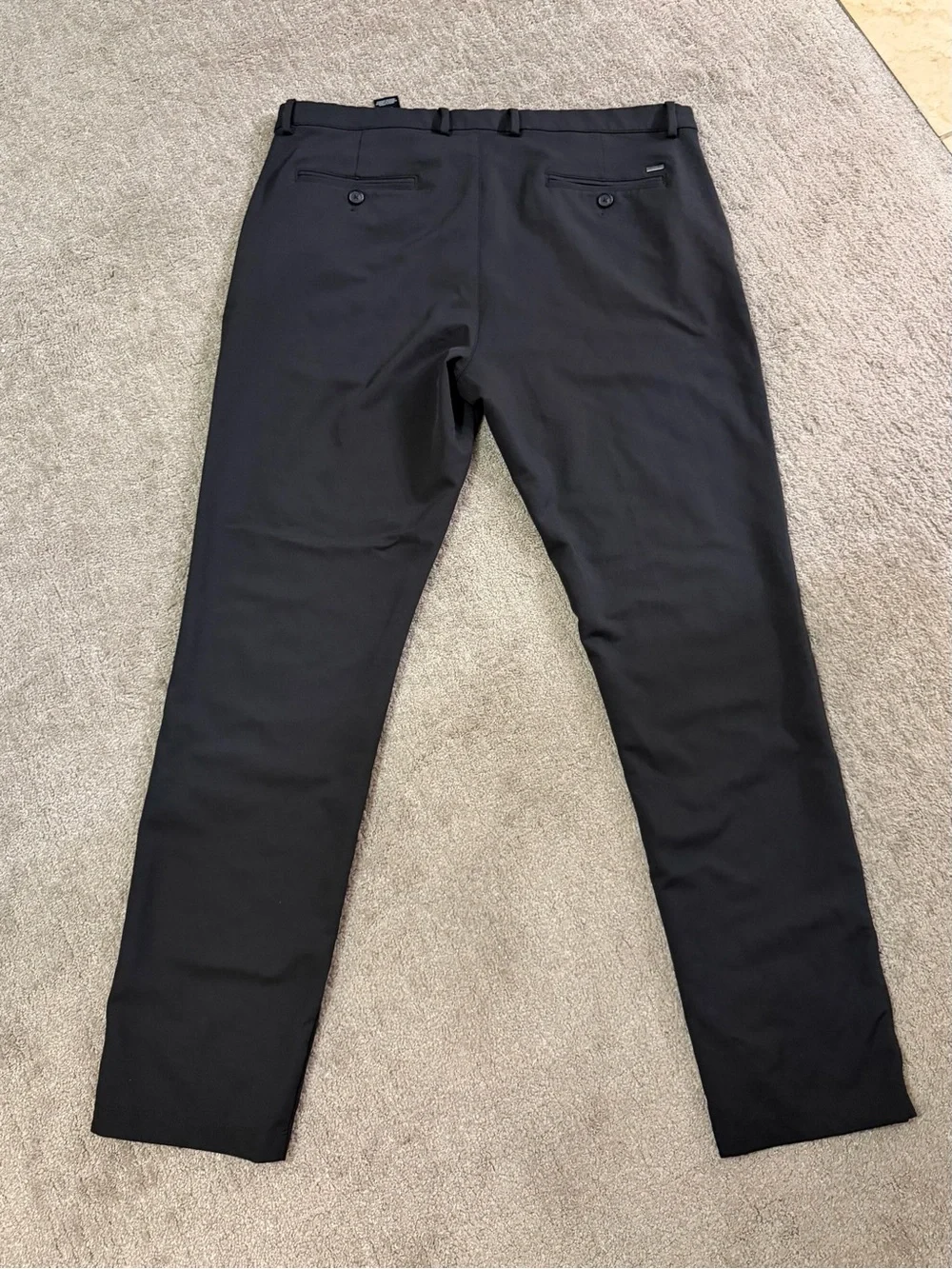 Greg Norman Men's Black Dress Pants - Classic Slim Fit